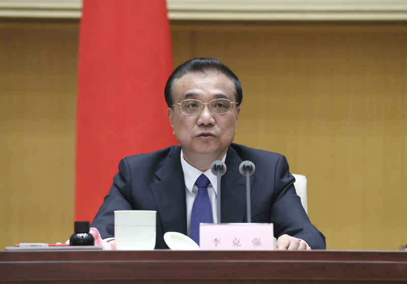 中國國務院總理李克強27日主持第一次廉政工作會議，提到讓人民監督政府。   圖：翻攝中國國務院官網
