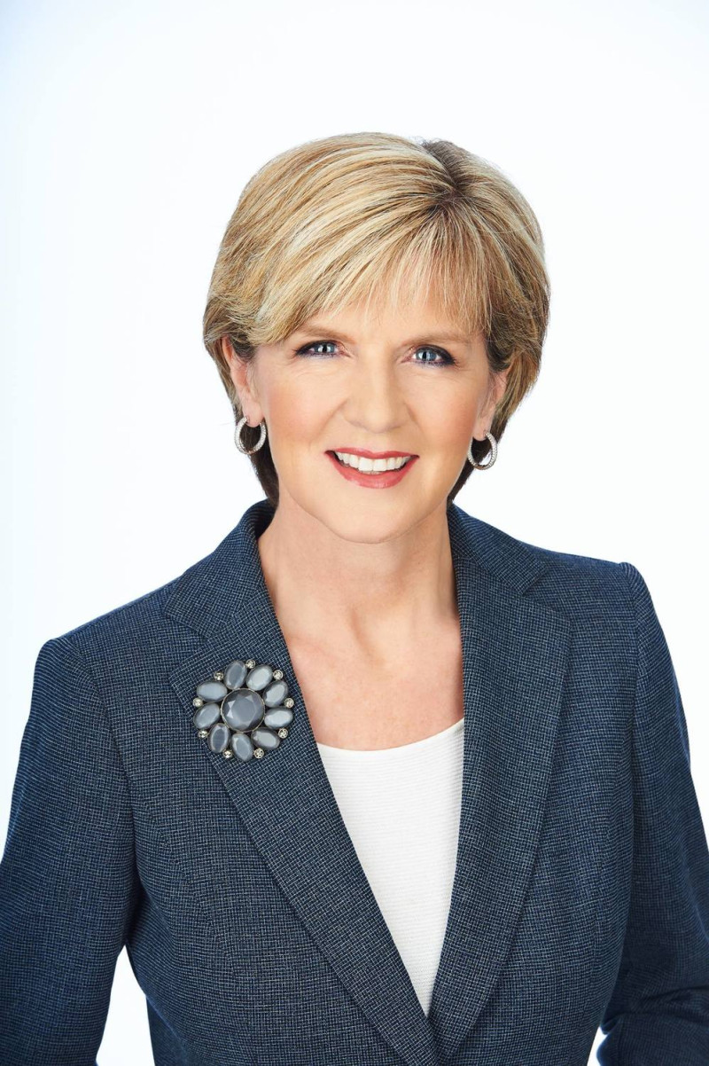 澳洲外交部長畢夏普（Julie Bishop）也在今(8)日警告北京，不許任何政府威脅澳洲企業營運。   圖：翻攝自Julie Bishop臉書粉絲專頁