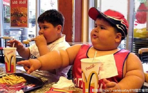 國民健康署近3年來調查發現，平均每4個國高中小孩童，就有1人過重或肥胖的問題！其中以國小及高中生過重問題較嚴重。   圖：翻攝自Flickr／vanessatay978開放權限