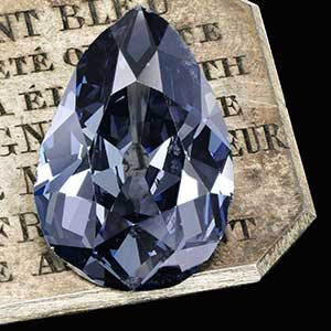 在歐洲王室留傳300年的「法納斯藍」（Farnese Blue）鑽石，今天在日內瓦拍賣會上以670萬瑞郎（約台幣1億9800萬元）落槌。   圖 : 翻攝自Tea at Trianon