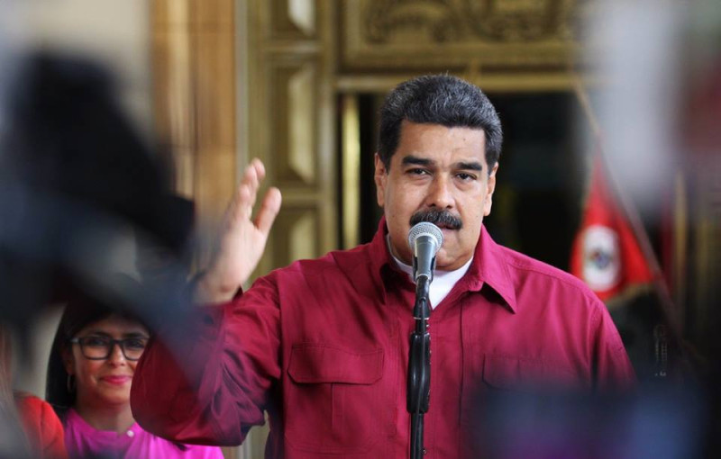 委內瑞拉總統馬杜洛號稱拿下 68%的選票，成功連任，但選舉結果不被西方多國承認。   圖：翻攝馬杜洛臉書