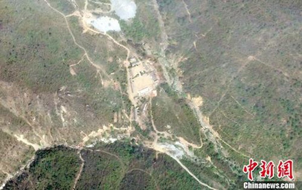 朝鮮24日廢棄位於朝鮮東北部的豐溪里核試驗場。   圖 : 翻攝自中新網