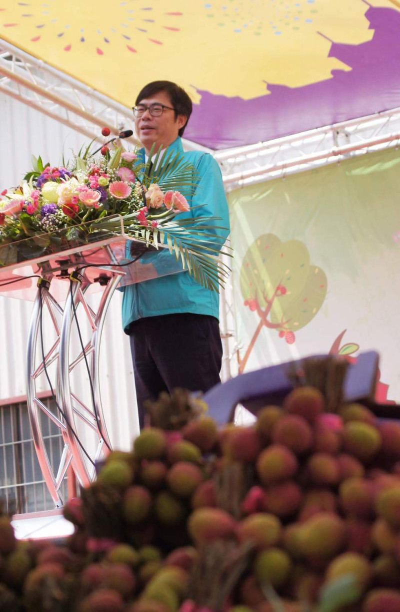 民進黨立委陳其邁出席這項活動致詞時提出「農業五策」，盼提高農業產值，健全產銷體系。   圖：陳其邁辦公室提供