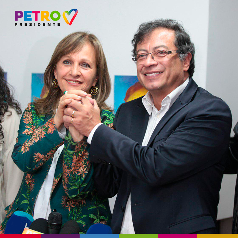 哥倫比亞總統選舉，前波哥大市長裴卓（右）在首輪選舉中屈居第2，將與對手在6月再次對決。   圖：翻攝裴卓臉書