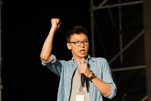 學運領袖林飛帆呼籲台灣人站出來聲援香港。   圖：翻攝自林飛帆臉書（資料照片）