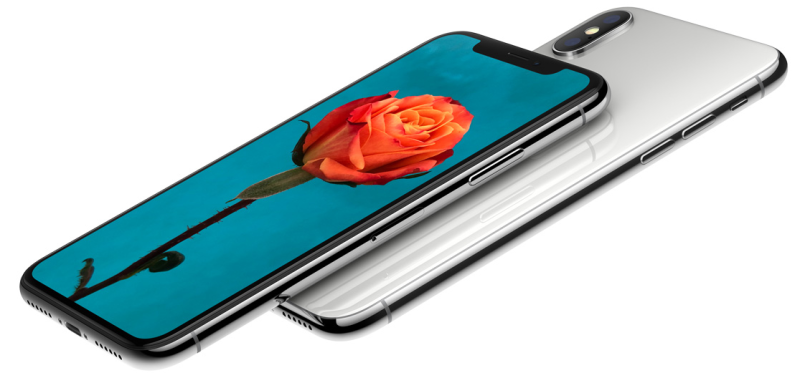 小米8的外觀形狀和曲線大多與iPhoneX相同，而且都具有臉部識別功能以及「瀏海」，僅有螢幕尺寸上略有不同（小米8的螢幕尺寸為6.21吋，iPhoneX螢幕尺寸為5.8吋）。   圖：翻攝自Apple官方網站