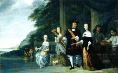 荷蘭統治福爾摩沙的長官家族畫像。（錄自《鑽石台灣》一書，玉山社出版）   圖：陳耀昌／提供