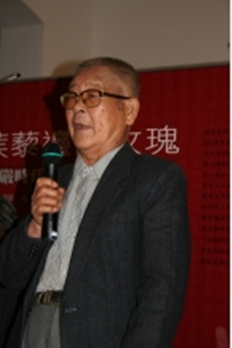 葉石濤，2005年10月22日，參加「鐵藜邊的玫塊：戒嚴時代受難作家群像展」。   圖：曹欽榮/攝