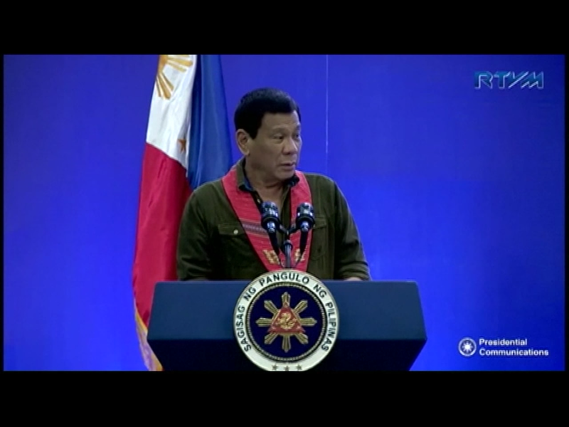 菲律賓總統杜特蒂上任以來，以嚴苛手段掃毒惹議，根據菲律賓媒體報導，國際人民法庭（International People's Tribunal）裁決，杜特蒂違反人道罪的罪名成立   圖：翻攝自Youtube（資料照片）