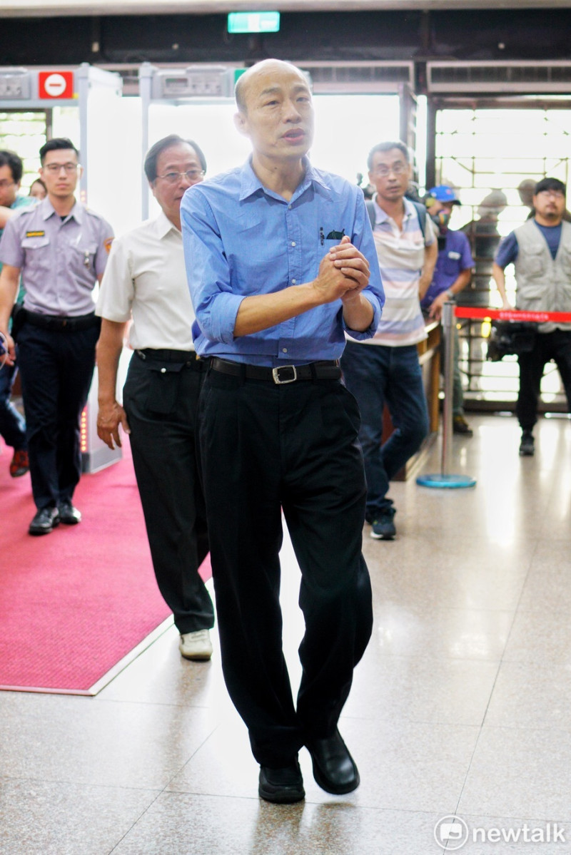 前北農總經理韓國瑜今(14)日被北檢傳喚到庭。   圖：張良一/攝