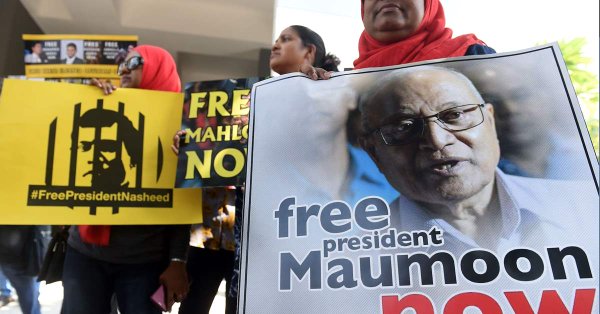 馬爾地夫前總統蓋約姆遭判刑1年7個月，國際特赦組織認為有政治動機，呼籲撤銷判決。   圖：翻攝國際特赦組織推特
