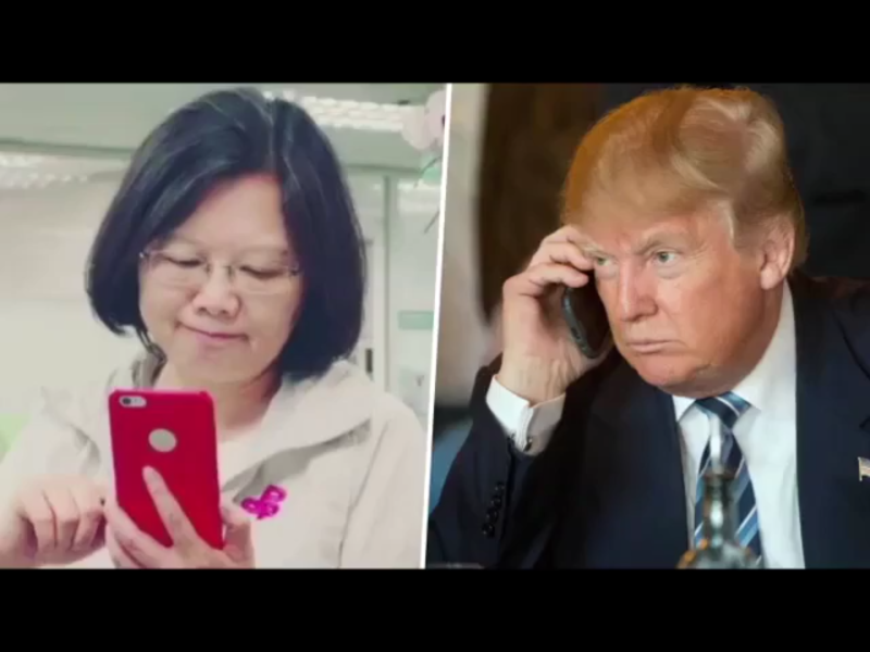 2016年12月2日台灣時間晚上11時（美東時間上午10時），蔡英文總統與美國總統當選人川普，進行越洋通話，歷時約10多分鐘。這不僅是台美關係37年來首次，川普更隨即在推特發文，感謝「台灣總統」賀他當選。   圖：翻攝自Youtube