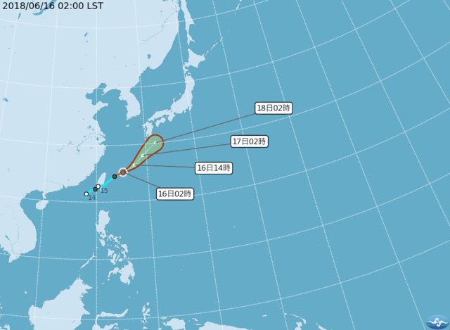 氣象局凌震宣布凱米颱風成形，對台無影響。   圖／翻攝自中央氣象局