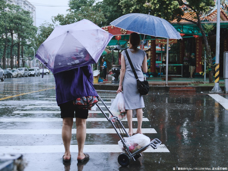 宜蘭地區有局部大雨發生的機率，請注意瞬間較大雨勢及強陣風。資料照片。   圖：翻攝自Flickr／YELLOW Mao. 黃毛開放權限
