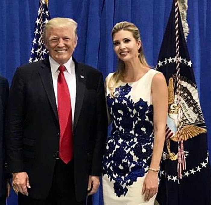 美國總統川普（左）與女兒伊凡卡父女關係密切，伊凡卡還被稱為「美國真正第一夫人」。   圖：翻攝伊凡卡臉書