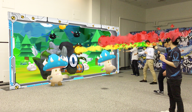 台北市立兒童新樂園結合一系列活動與優惠，其中最吸睛的還有園區精心推出新遊戲「i-FUN HUB！哈鬥星球」，結合當今最夯的AR實境科技。   圖：台北捷運公司提供