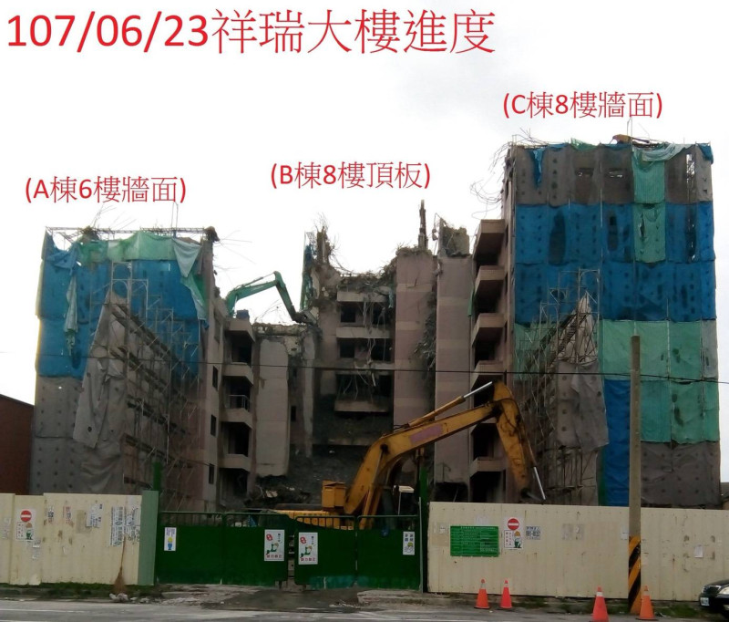 921大地震時候受創嚴重的祥瑞大樓，是全台最後一棟震災危樓。   圖/雲林縣政府