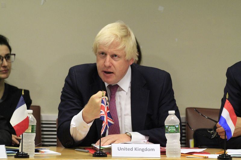 英國外相強生（圖）因為不滿英國首相梅伊「軟脫歐」而辭職。   圖：翻攝Boris Johnson臉書