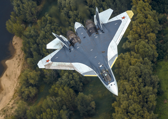 外媒爆料，俄羅斯有意停止量產號稱第五代戰機的蘇愷57型戰鬥機。   圖：翻攝俄羅斯聯邦國防部官網