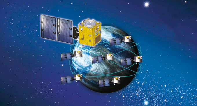 國研院太空中心表示，氣象衛星福衛七號今天開始提供大氣掩星觀測資料，供全球氣象中心及研究單位下載分析。圖為福衛七號示意圖。   圖 : 翻攝自國研院官網