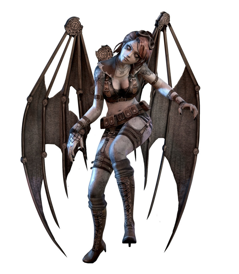 CSO推出一系列更新，推出首隻可在空中飛行殭屍「魅魔莉麗絲」。   圖：遊戲橘子提供