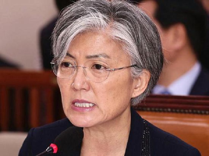 南韓外交部長康京和今（25）日表示，正在與相關國家協商，爭取儘快宣布朝鮮半島結束戰爭狀態。   圖 : 翻攝自中國網