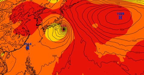 台灣颱風論壇｜天氣特急在FB說明，未來將因「高壓勢力將逐漸向西調整」，所以各地將開始高溫炎熱，提醒外出朋友防曬作業需更加強。   圖：翻攝自台灣颱風論壇｜天氣特急FB