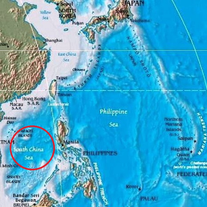 菲國為展現維護西邊海域主權決心，將南海命名為「西菲律賓海」，正與中國商討共同開發油氣資源。   圖：翻攝維基百科