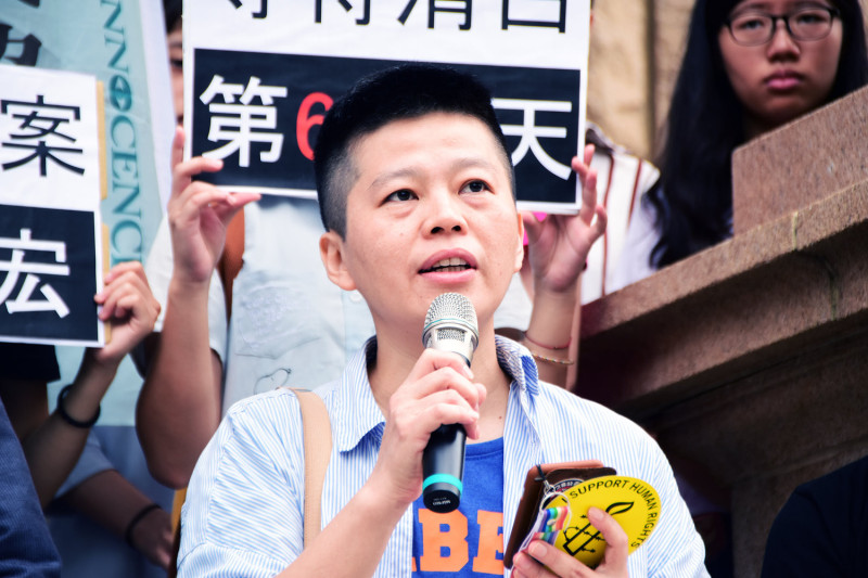 國際特赦組織台南小組成員及志工劉璐娜。   圖：台灣冤獄平反協會／提供