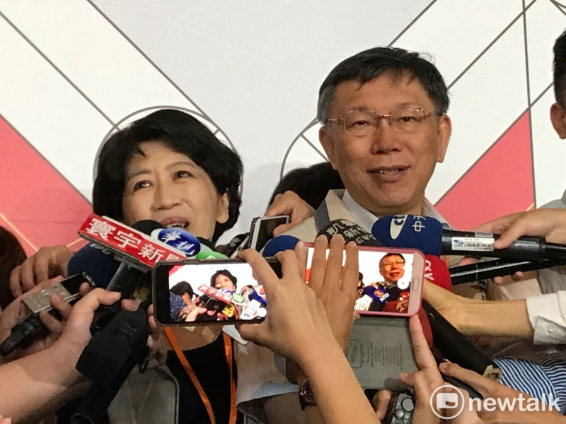 台北市長柯文哲（右）與夫人陳佩琪（左）。   圖 : 新頭殼資料照