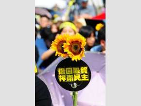 「太陽花學運」，不但是台灣有史以來最盛大、最成功的一場學運，也影響到國際視聽。   圖：晏山農／提供