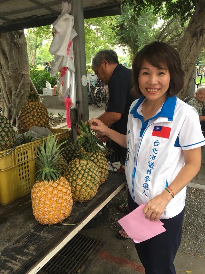 北市議員參選人林婕麗因黨權未符規定，但仍持續懸掛競選看板，遭決議依中山區紀律會之建議報請中央停權一年，另附加若林員確實前往市選舉委員會辦理登記為候選人，則同步報請中央開除黨籍。   圖：翻攝林婕麗臉書