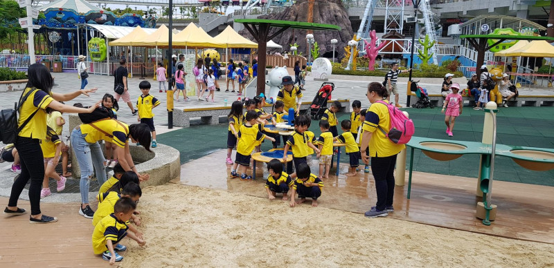 兒童新樂園也與園區內商家合作，凡是幼兒園團體完成預約，即可享有超值預約優惠方案。   圖：台北捷運公司提供