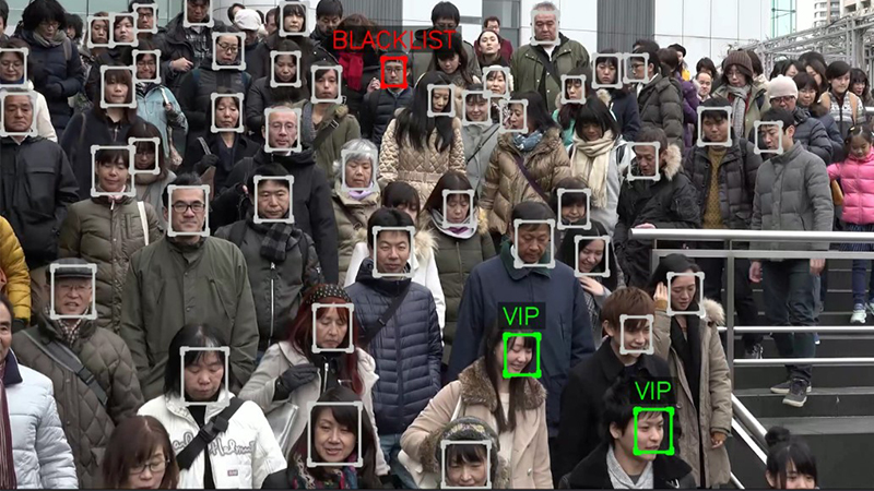 東京奧運組織委員會今天公開最新式臉部辨識系統，比傳統人工判斷快約2.5倍。   圖 : 翻攝自NEC