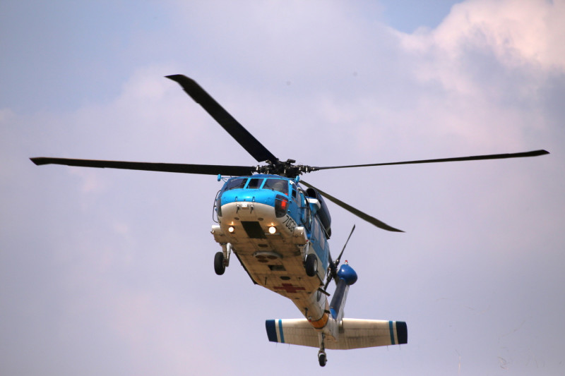 空軍救護隊S-70C直升機。   圖 : 嘉義縣政府/提供