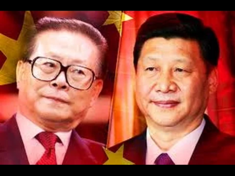 習近平（右）反腐五年有成，政敵也接連鏟除，權力跟著鞏固，北戴河會議的性質近年來也有所改變。從之前開會為主，度假為輔，並推崇「老人政治」，到目前休閒為主，開會為輔，間或聊聊國事，並去除「老人干政」的烙印。但仍有海外媒體不時爆料稱，以前總書記江澤民（左）為首的大老們及其勢力，意圖發動政變「倒習」。   圖：翻攝自Youtube