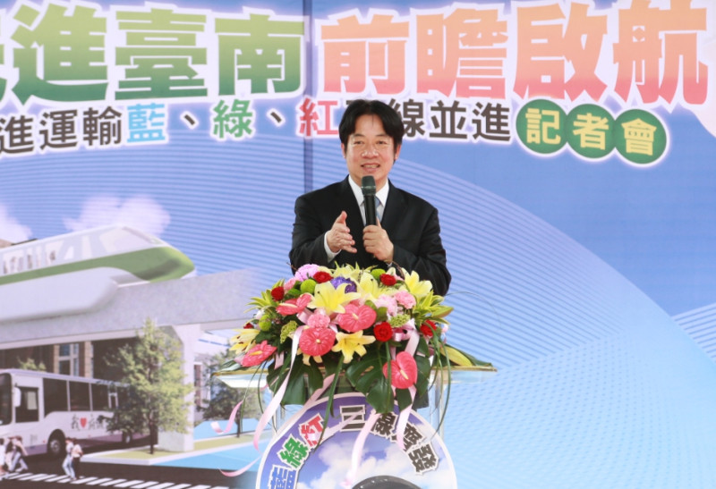 行政院長賴清德說要讓台南市成為一個交通便利、四通八達的城市。   圖：台南市政府提供