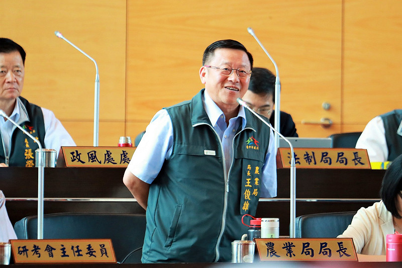 台中市農業局長王俊雄說，台中花博一定會照顧台中農民。   台中市政府/提供