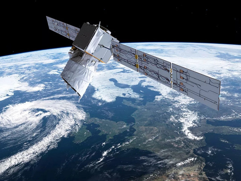 阿利安太空公司（Arianespace）表示，歐洲今天從法屬蓋亞那（Guyana）發射了一枚火箭，將一顆衛星送入軌道以追蹤全球氣流，改進天氣預報能力。   圖 : 翻攝自ATG Medialab/ESA