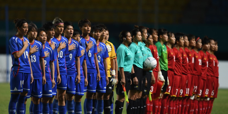亞運女足8強戰打到PK決勝負，台灣以4：3氣走越南。   圖/亞運官網