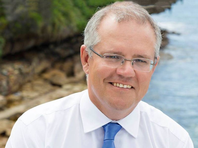 澳洲執政自由黨24日進行黨內投票，莫里森勝出接任黨魁與澳洲總理。   圖：翻攝莫里森臉書