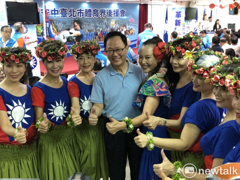 國民黨台北市長參選人丁守中今（26）天出席體育界支持丁守中後援會成立。   圖：丁守中辦公室 / 提供