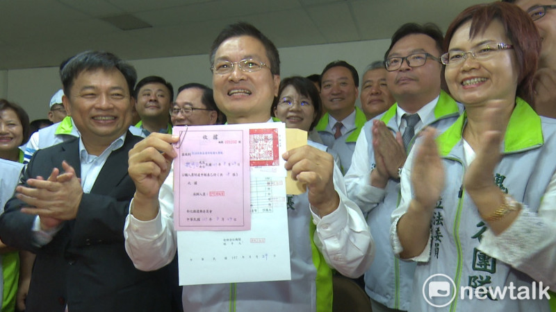 彰化縣長魏明谷登記參選下屆縣長。 唐復年/攝