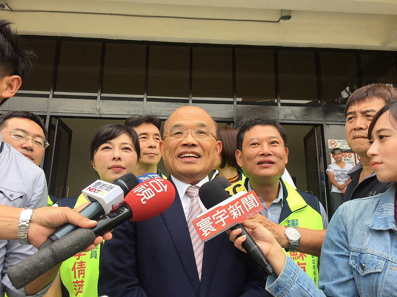 蘇貞昌認為，廢除死刑需要有配套和需要有社會共識，「我們法律明定有死刑，法院明確判決後，執行死刑也是應該。」   圖：蘇貞昌競選辦公室／提供