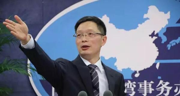 國台辦發言人安峰山反問，「究竟是誰在為台灣同胞辦好事，誰在破壞台灣同胞的好事，廣大台灣同胞自有評判」。   圖：翻攝自央視新聞畫面