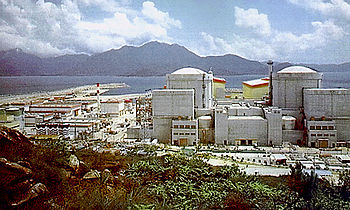 山竹颱風來襲，廣東省的大亞灣核電廠是否有安全疑慮引起民眾關心。   圖 : 翻攝自維基百科