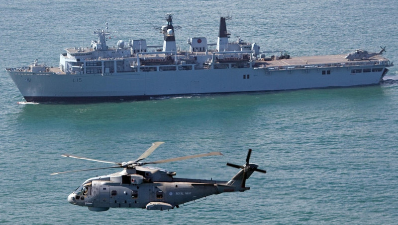 8月31日，英國海軍兩棲攻擊艦阿爾賓號（HMS Albion）未經中國政府允許，進入西沙群島「領海」。   圖 : 翻攝自ukdefensejournal.org.uk
