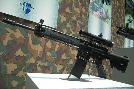 雲林縣警方查槍毒，驚見國造T-91突擊步槍。   圖：翻攝自維基百科