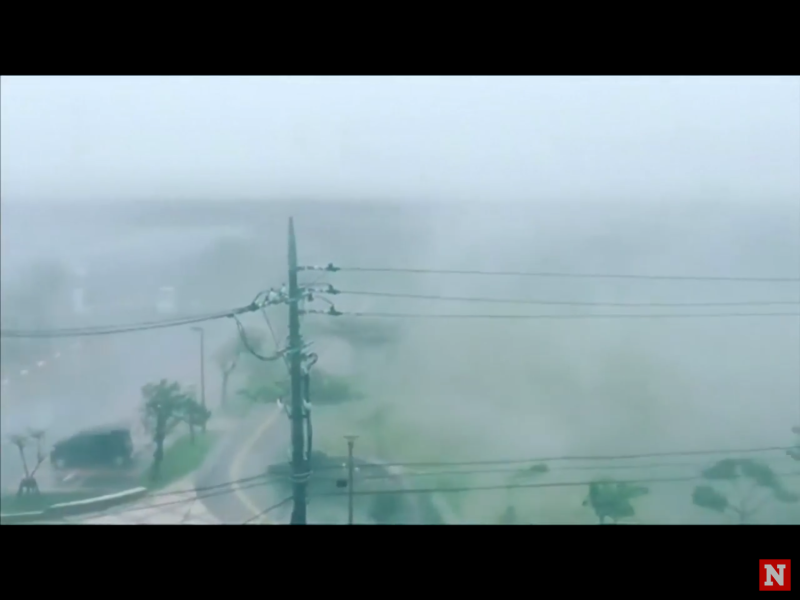 上午，在鹿兒島縣吐噶喇列島的中之島觀測到每秒54.6公尺的最大瞬間風速。高知縣仁澱川町和宮崎縣美鄉町的24小時降雨量超過400毫米。   圖：翻攝自Youtube