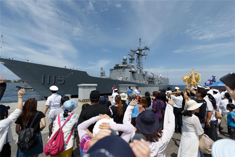 去年5月，向美國購買的2艘派里級巡防艦銘傳與逢甲軍艦抵達左營軍港。   圖：翻攝自中華民國海軍官網。